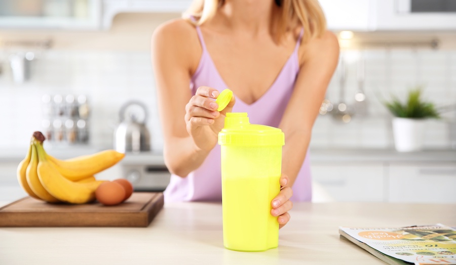 Fitgirl eiwitshake met bananen gezond